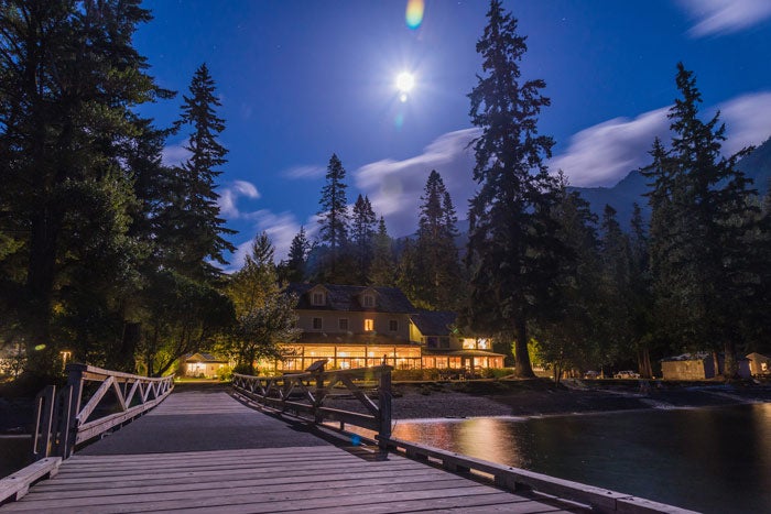OL-FullMoon-CrescentLakeLodge_TamKristopherSchoenleber_700 Full moon at Lake Crescent Lodge in Olympic National Park