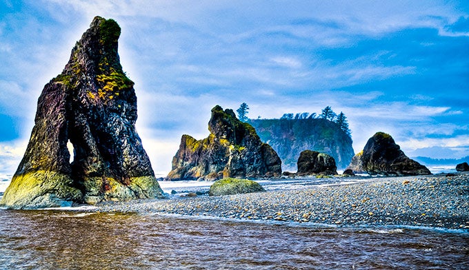 OL-Ruby-Beach_DP_680 Sea stacks on Ruby Beach in Olympic National Park