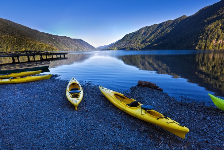 Go Kayaking on Lake Crescent Lake in Olympic National Park