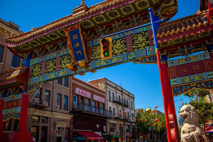 Chinese gate at Victoria, B.C. in Canada
