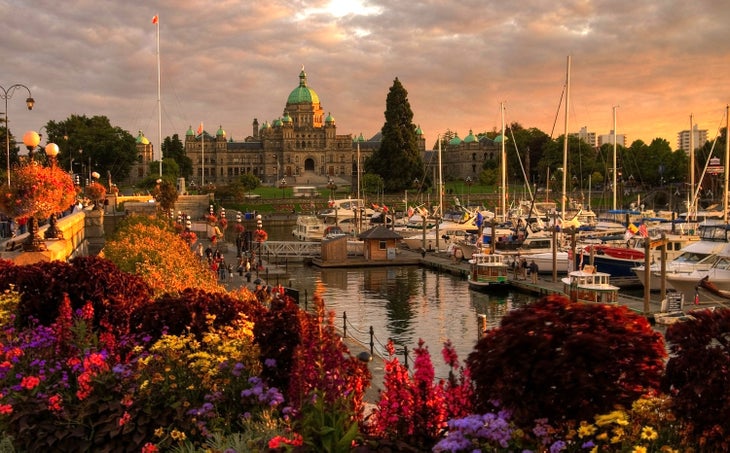 Victoria's Inner Harbor view of the Parliament Buildings
