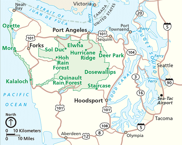 OL-ferry-map_612x489 General locations of ferries to Olympic National Park
