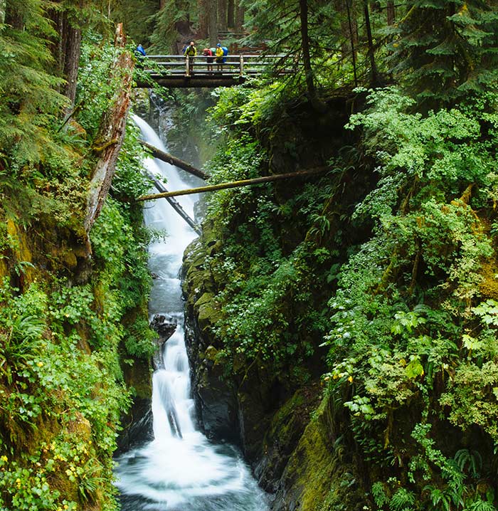 OL-SolDucWaterfall-Bridge_JBailie_700v The trail bridge over Sol Duc Falls