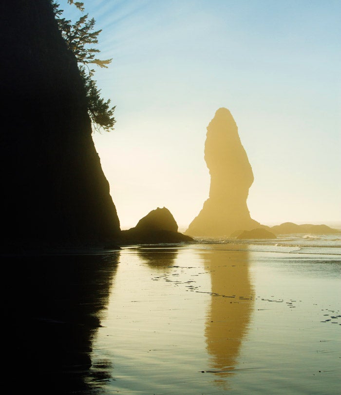 OL-Coast-hazy-sea-stack_JBailie_700 Misty sea stacks at Point of Arches on Shi Shi Beach
