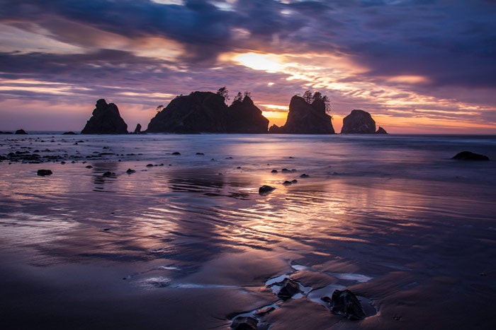OL-ShiShiBeach-sunset_Tam19JosephineFox_700 Sunset at Point of Arches on Shi Shi Beach in Olympic National Park
